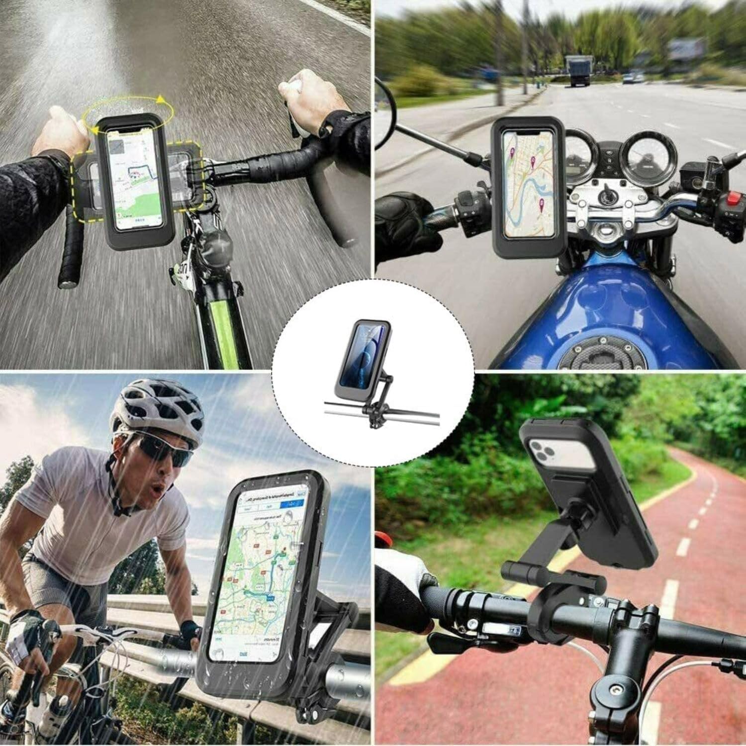 New Waterproof Bicycle & Motorcycle Phone Holder