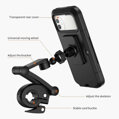 New Waterproof Bicycle & Motorcycle Phone Holder
