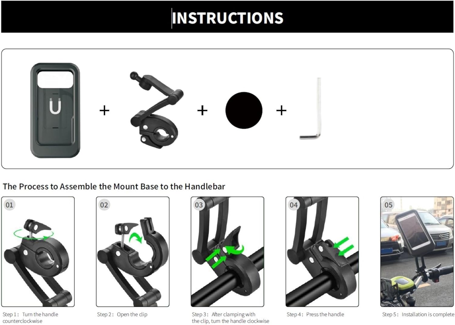New Waterproof Bicycle & Motorcycle Phone Holder