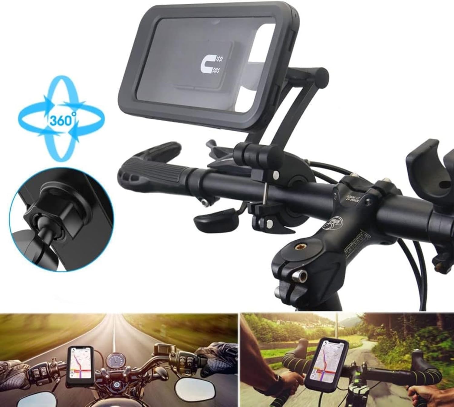 New Waterproof Bicycle & Motorcycle Phone Holder